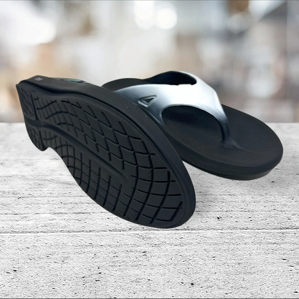 OOFOS Sandal Flip Flops OOFOAM Mens Size 16‎ 1001 GRPH - GRAPHITE Sport Black